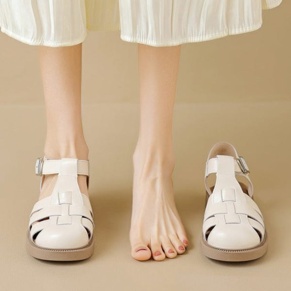 Womans Casual Woven Closed Toe Fisherman Sandals - Image 8