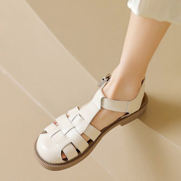 Womans Casual Woven Closed Toe Fisherman Sandals - Image 9