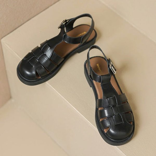 Womans Casual Woven Closed Toe Fisherman Sandals - Image 7