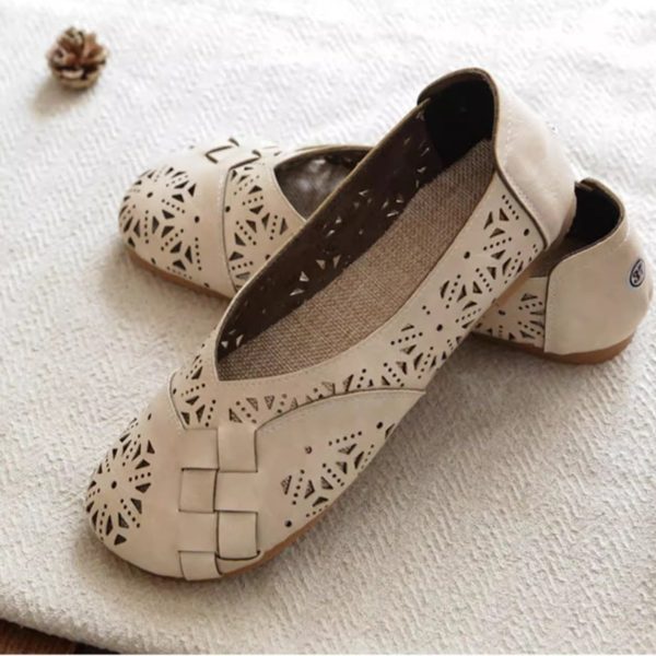 Mori Retro Literary Summer Sandals Hollowed Out Soft Shoes - Image 5