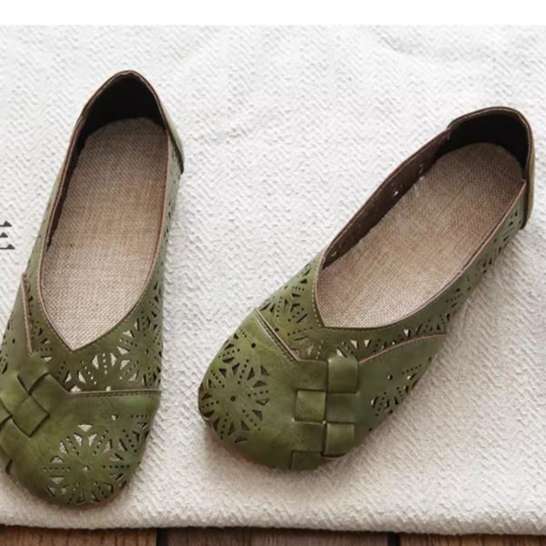 Mori Retro Literary Summer Sandals Hollowed Out Soft Shoes - Image 13