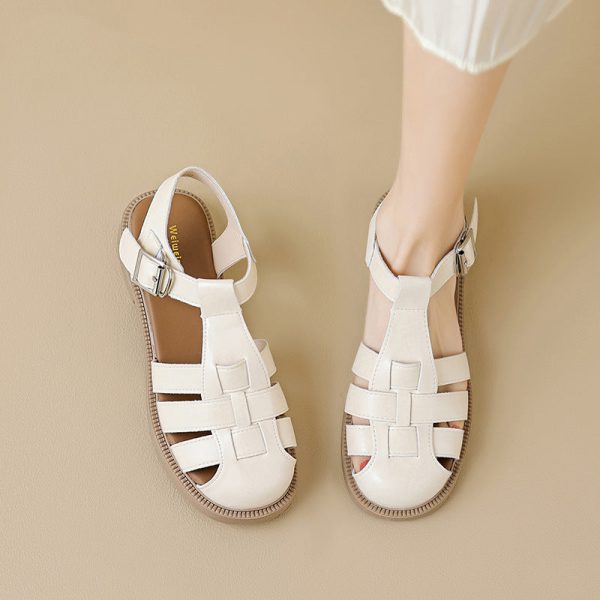 Womans Casual Woven Closed Toe Fisherman Sandals - Image 2
