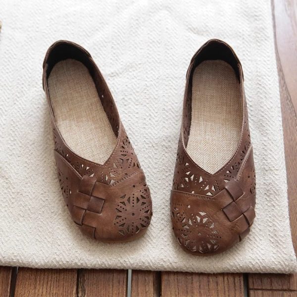 Mori Retro Literary Summer Sandals Hollowed Out Soft Shoes - Image 2
