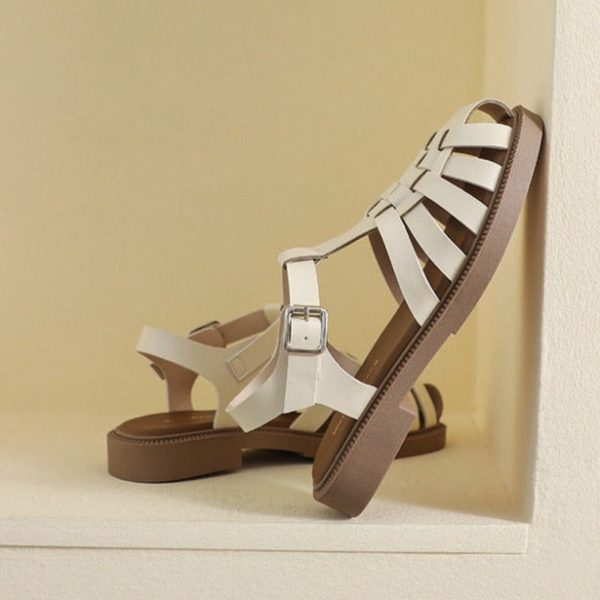 Womans Casual Closed Toe Fisherman Sandals - Image 8