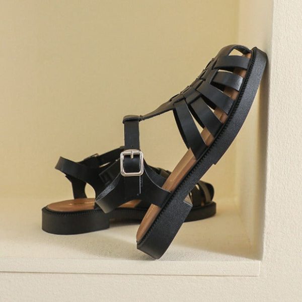 Womans Casual Closed Toe Fisherman Sandals - Image 3