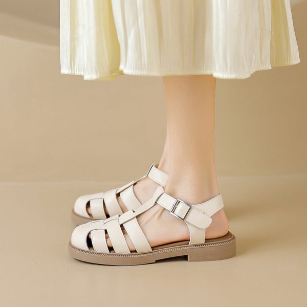 Womans Casual Woven Closed Toe Fisherman Sandals - Image 3
