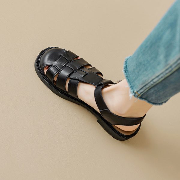 Womans Casual Woven Closed Toe Fisherman Sandals - Image 4