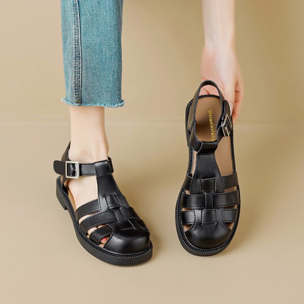 Womans Casual Woven Closed Toe Fisherman Sandals - Image 5
