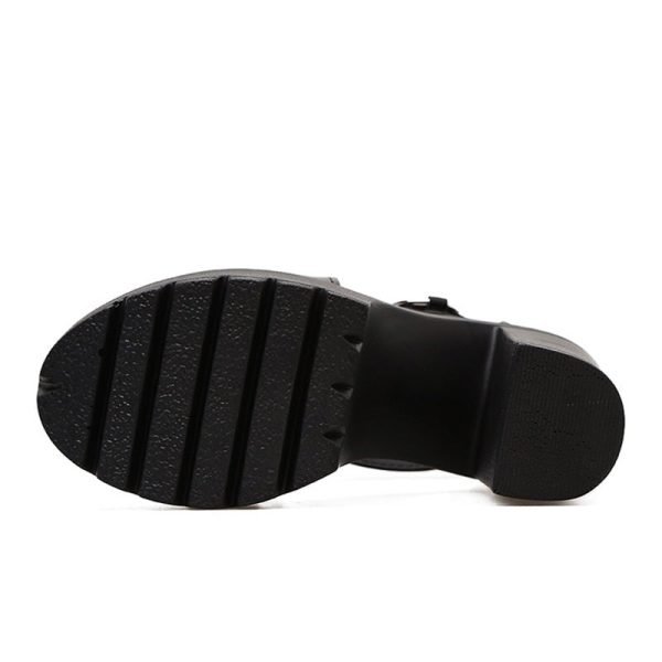 Women Chunky Heel Gladiator Platform Anti-Slip Ankle Sandals - Image 5